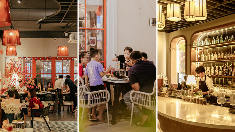 Không gian tại Aura Buffet
