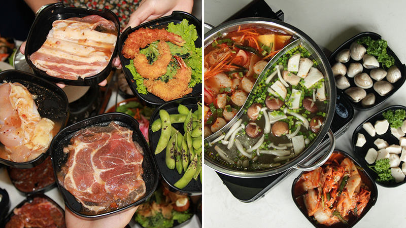 Đồ nướng và lẩu tại Aura Buffet