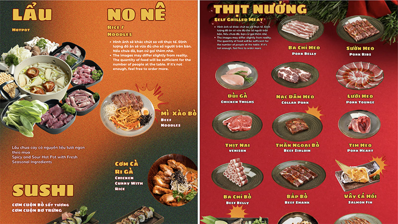 Menu Aura Buffet