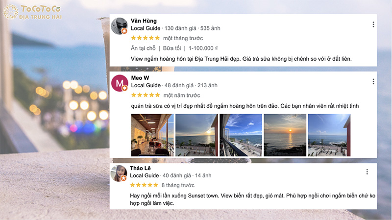 Đánh giá của du khách về ToCoToCo