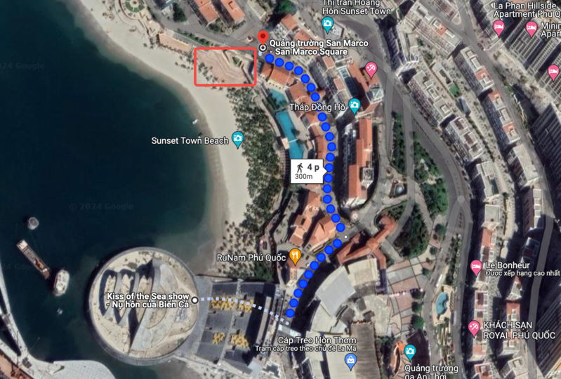 Địa điểm diễn show Rối Việt nhìn qua Map