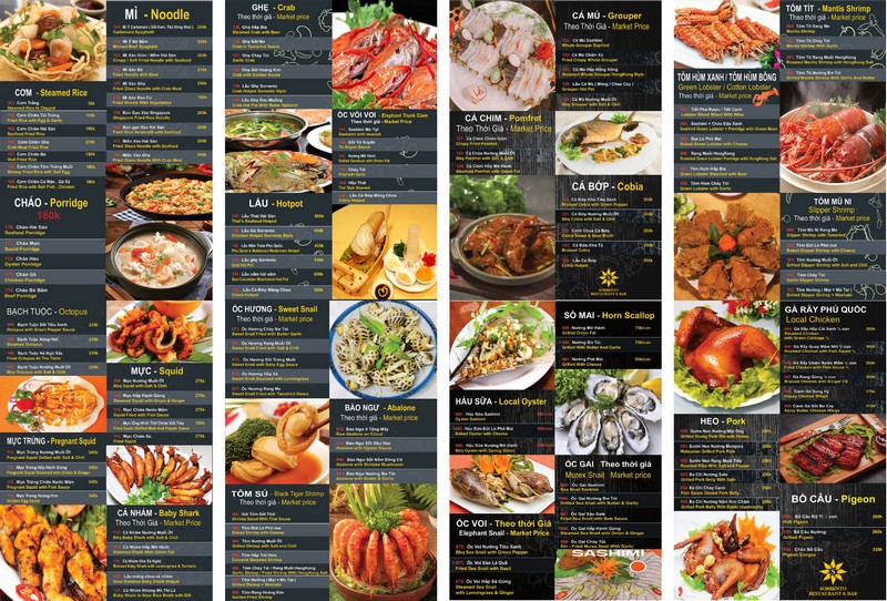 Nhà hàng phục vụ thực đơn đa dạng từ Á sang Âu cho du khách