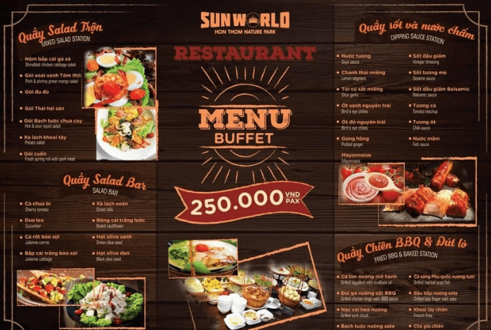 Nhà hàng buffet 3 miền tại Sun World