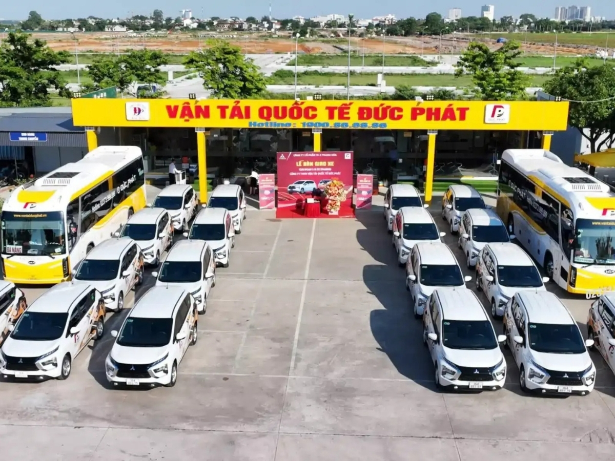 Dàn xe trung chuyển hiện đại của nhà xe Đức Phát.