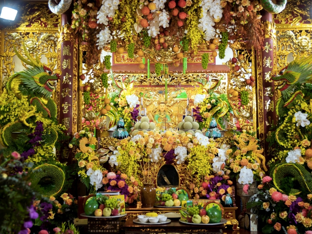 Cung thờ đặc trưng của tín ngưỡng thờ Mẫu.