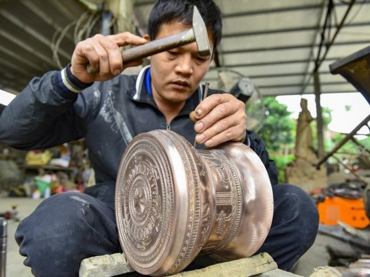 Nghề đúc đồng có niên đại hàng trăm năm.