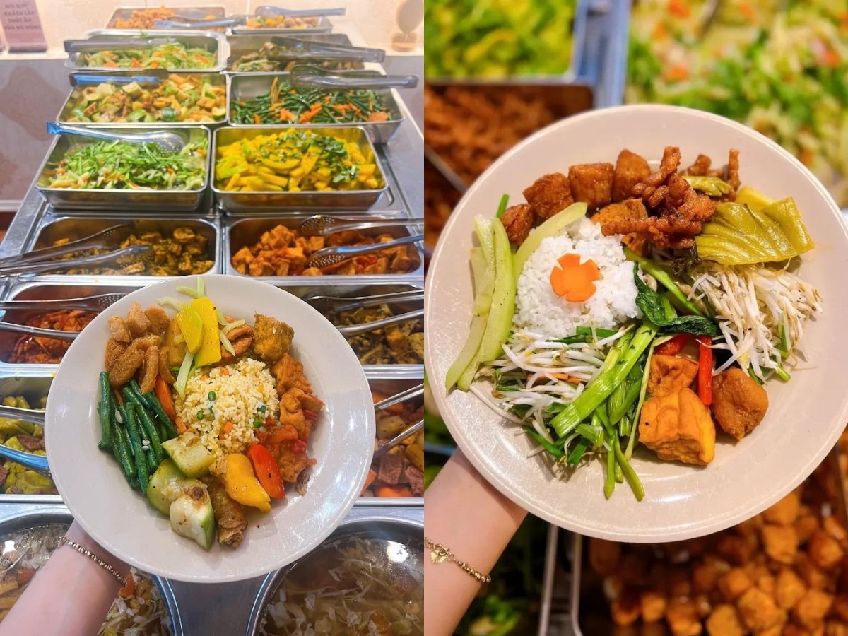 Buffet Kim Chân là quán chay nổi tiếng tại phố biển Vũng Tàu. 