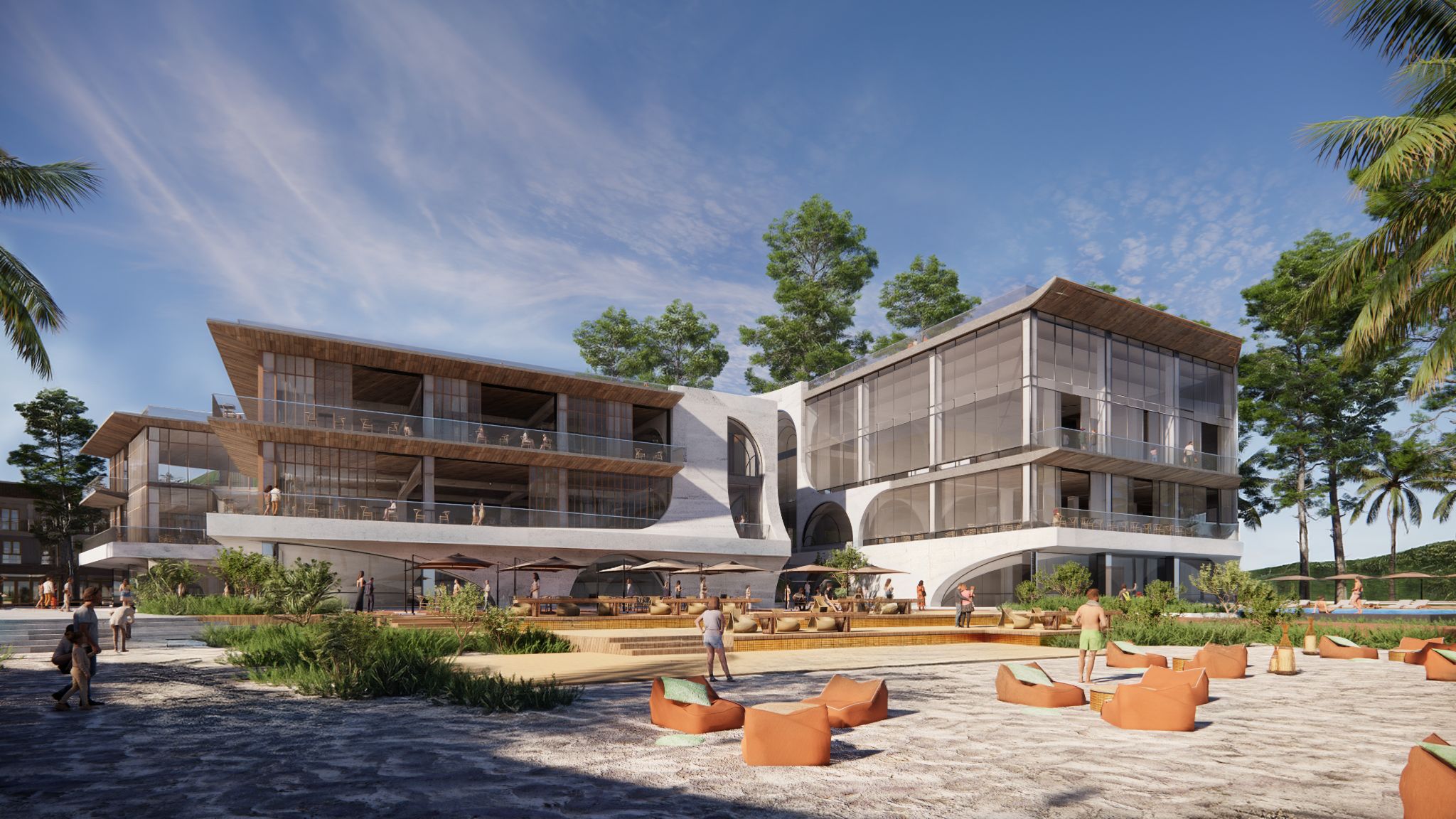 Sun Bavaria Cat Ba – không gian ẩm thực quy mô lớn, sẵn sàng cho những bữa tiệc và sự kiện sôi động bên vịnh trung tâm..