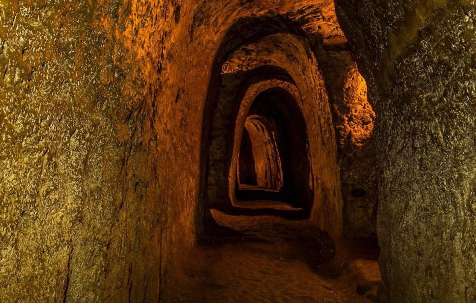 A pathway inside the Cu Chi Tunnels