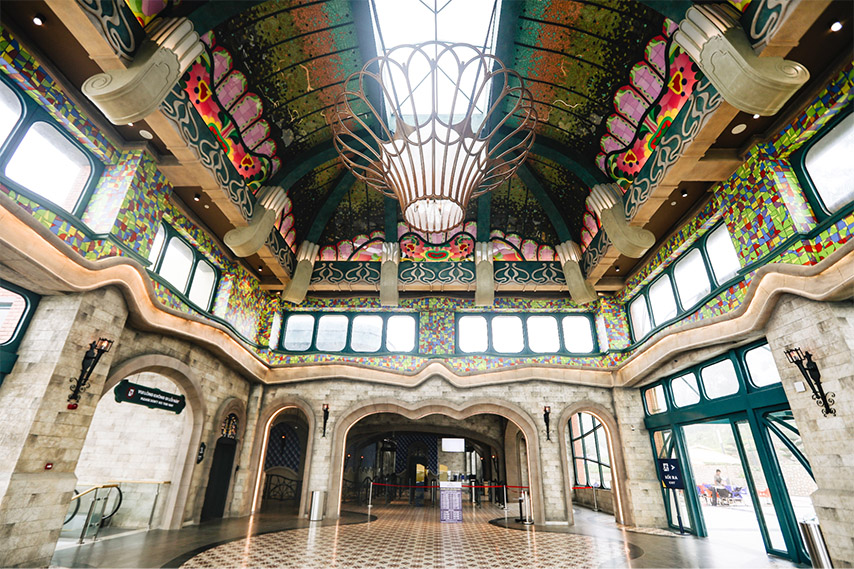 Chiêm ngưỡng kiến trúc tuyệt đẹp của đại sảnh nhà ga Vân Sơn