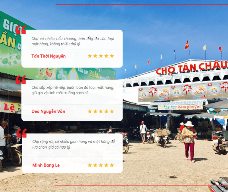Cảm nhận của du khách khi tới chợ Tân Châu