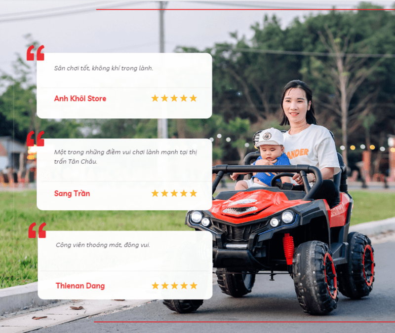Cảm nhận của du khách khi tới Công viên Tân Châu