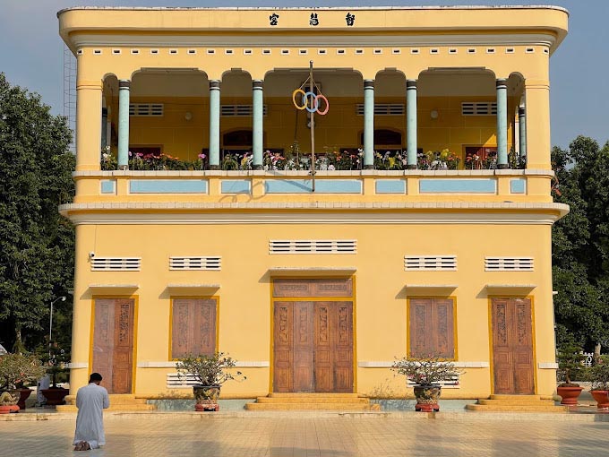 Kiến trúc của Trí Huệ Cung thể hiện ý nghĩa “trời tròn đất vuông” (Nguồn: Nguyen Duc Huy)