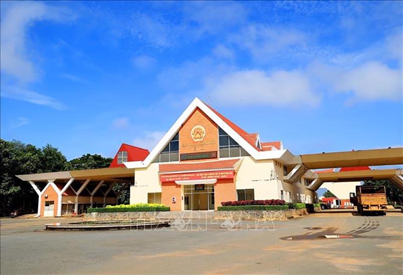 Diện mạo khang trang của cửa khẩu Xa Mát (Nguồn: TTXVN)