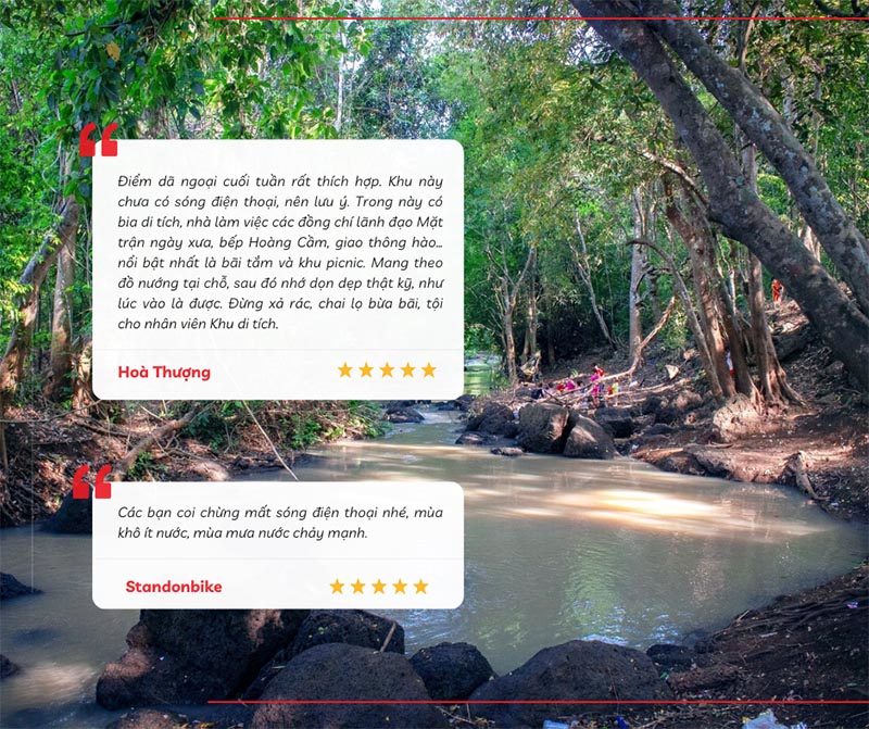 Đánh giá của du khách về trải nghiệm tại suối Chò