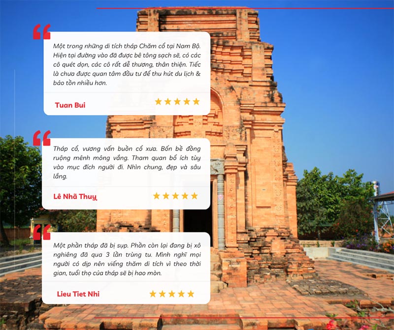 Đánh giá của du khách về trải nghiệm tại Tháp Chóp Mạt