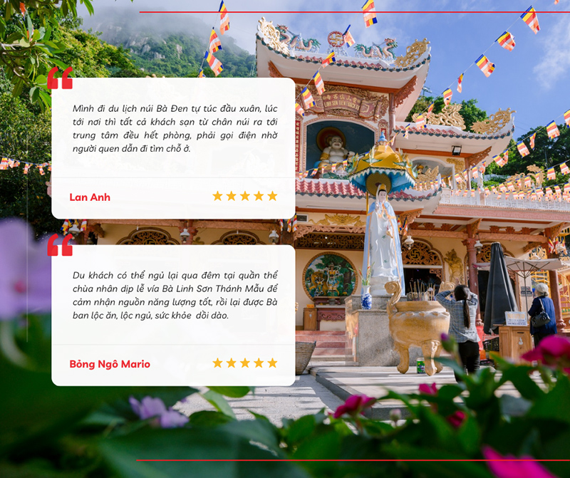 Du khách chia sẻ về vấn đề lưu trú khi đi du lịch núi Bà Đen tự túc