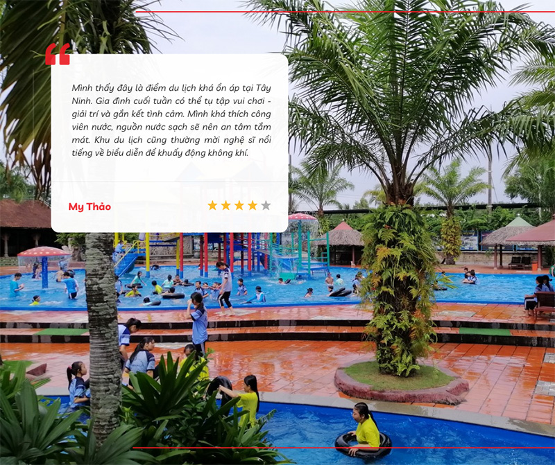 Bạn My Thảo an tâm về nguồn nước tắm và thích thú với các chương trình âm nhạc