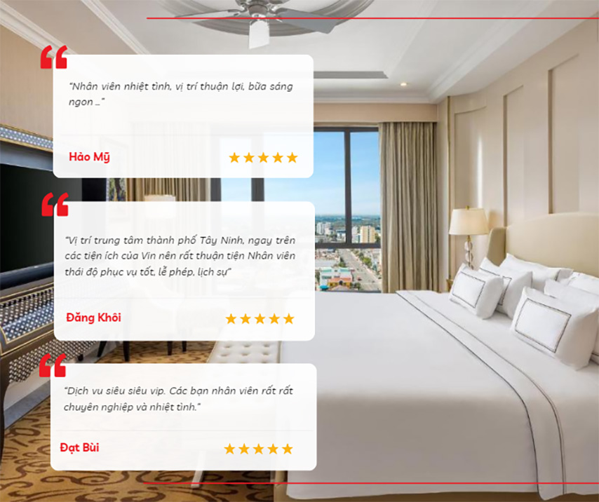 Đánh giá từ khách hàng về Meliá Vinpearl Tay Ninh