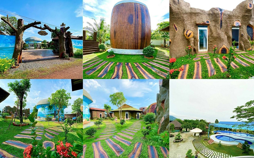 Hình dáng độc đáo của các căn phòng Khách sạn Cù Lao 2 (Nguồn: Internet)