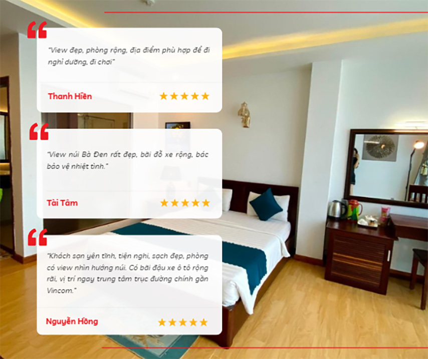 Nhận xét tốt của khách lưu trú về Khách sạn Mỹ Mỹ