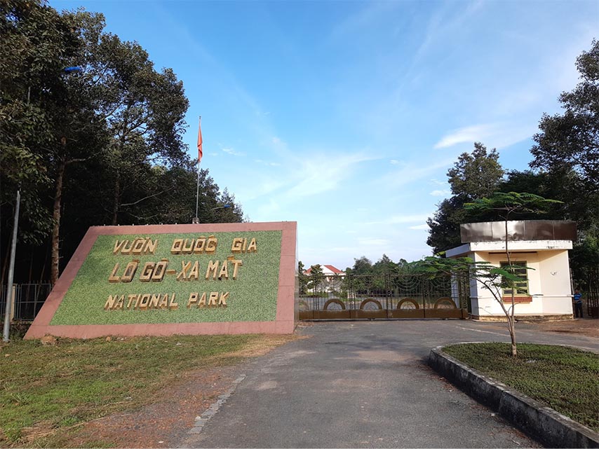 Cổng vào vườn quốc gia Lò Gò Xa Mát (Nguồn: Internet)