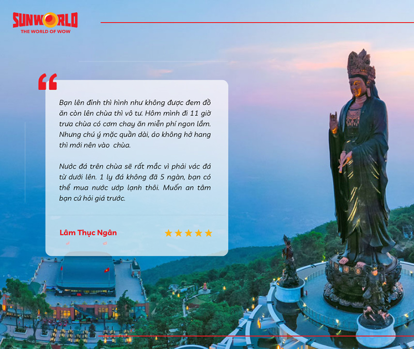 Chia sẻ từ trải nghiệm thực tế của du khách tham quan núi Bà Đen