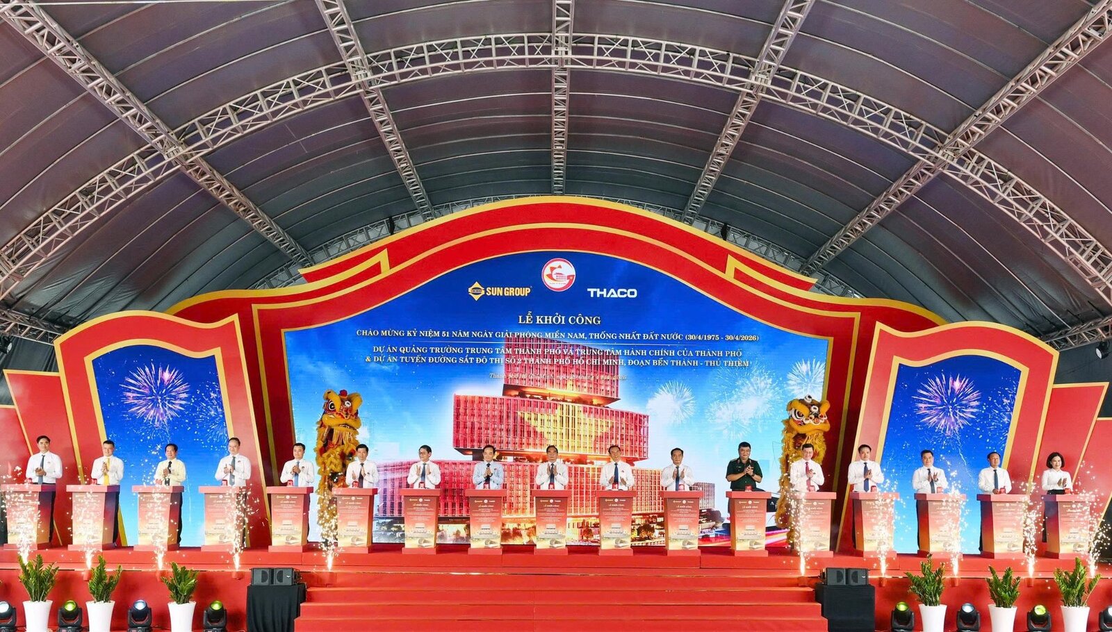 TP. HCM khởi công quảng trường trung tâm và Trung tâm hành chính 29.600 tỷ đồng do Sun Group đầu tư