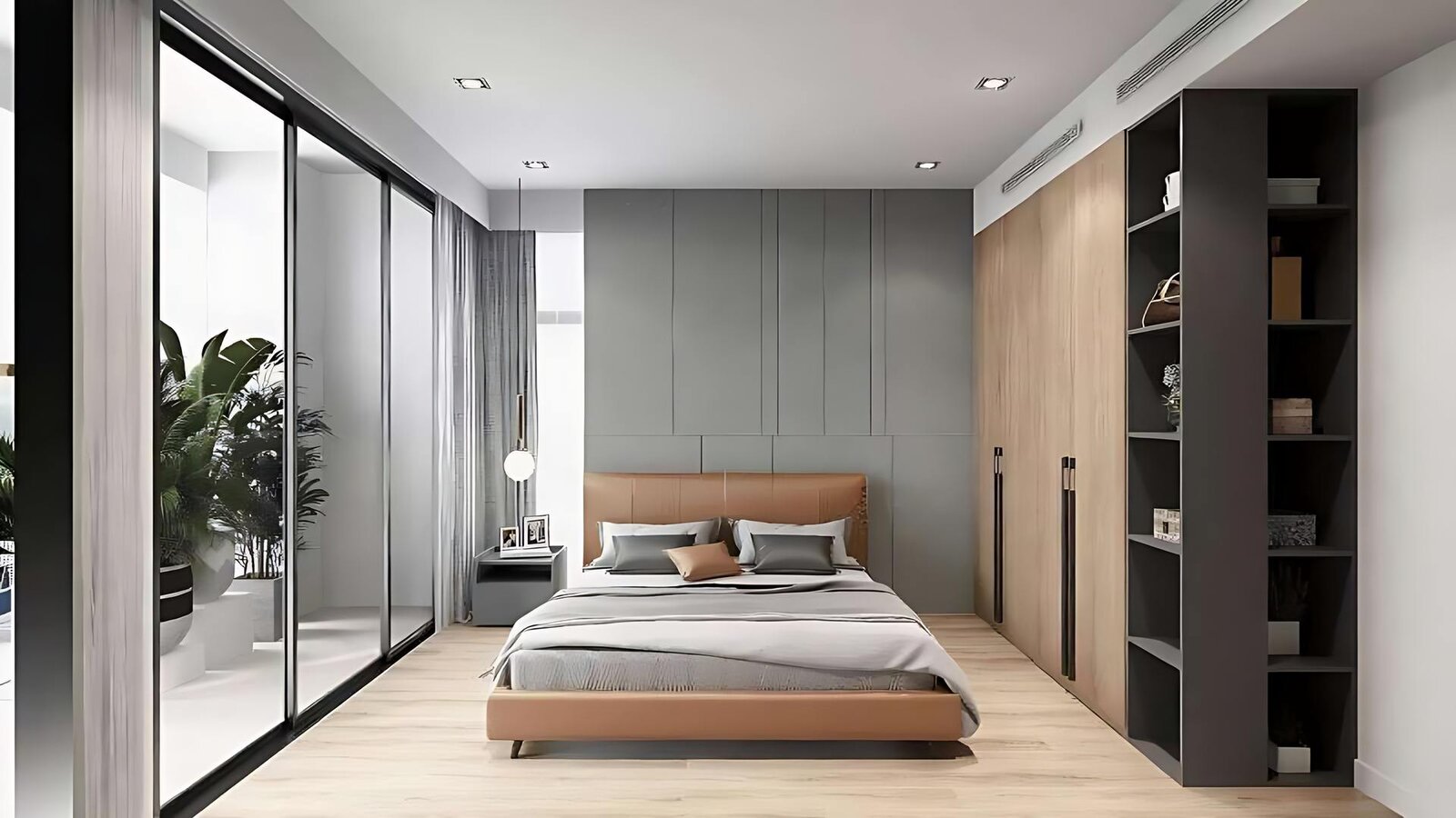 How to design a small, airy bedroom that optimizes space?