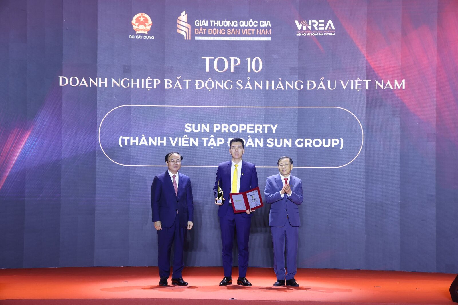 Sun Property “chiến thắng” 4 hạng mục quan trọng tại Giải thưởng Quốc gia Bất động sản Việt Nam 2026