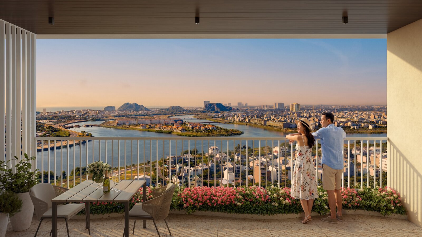 "Đặc quyền" tầm nhìn của căn hộ penthouse Nam trung tâm Đà Nẵng