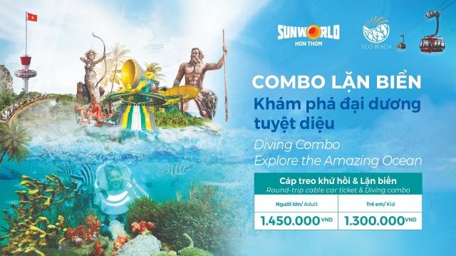 COMBO LẶN BIỂN – KHÁM PHÁ ĐẠI DƯƠNG TUYỆT DIỆU